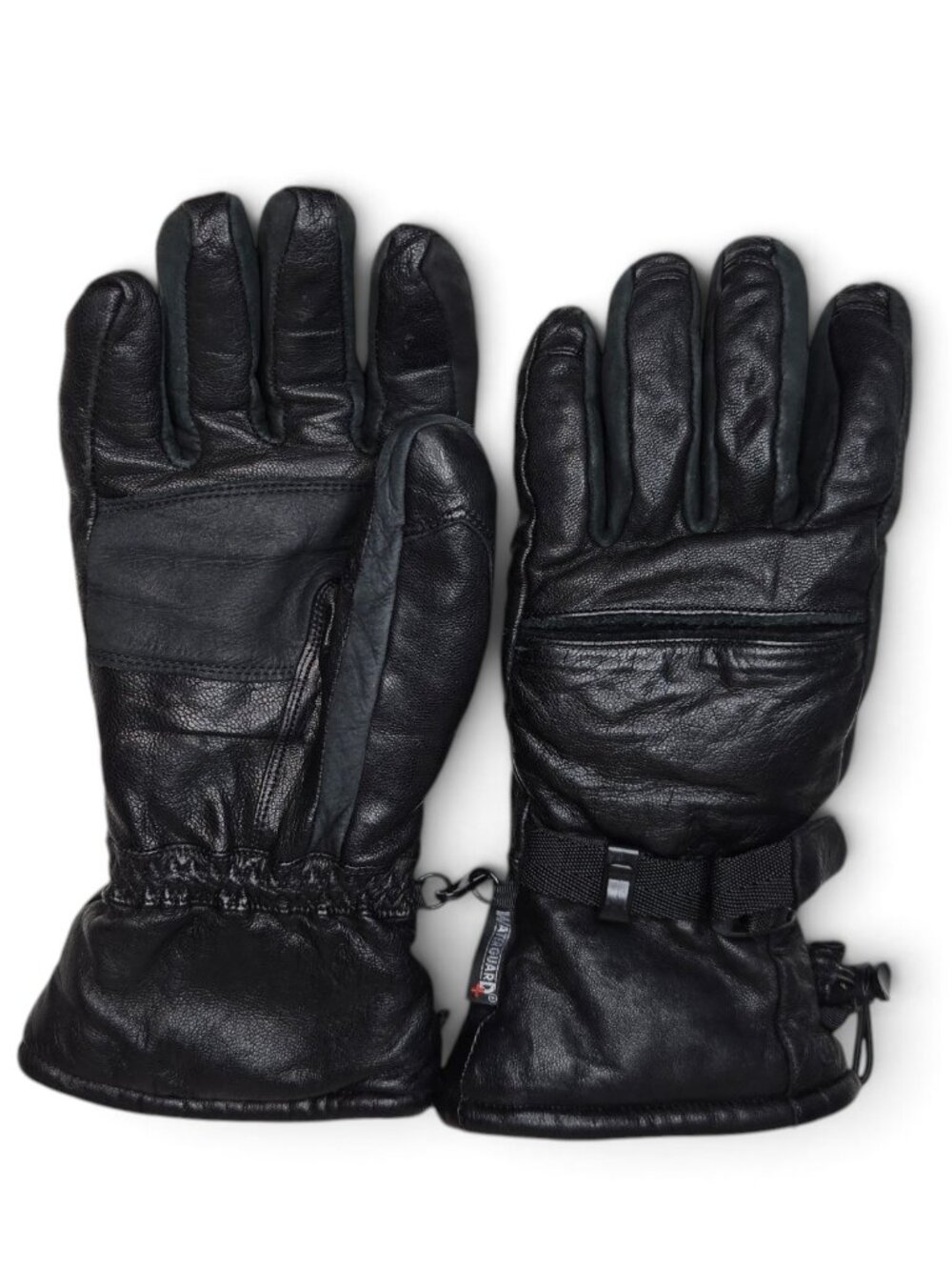 Kombi Knuckle Down II Gloves Mens Black Leather Adjustable Wrists Fleece Lined L